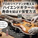 プロのリペアマンが教える!ハイエンドギターの寿命を延ばす保管方法